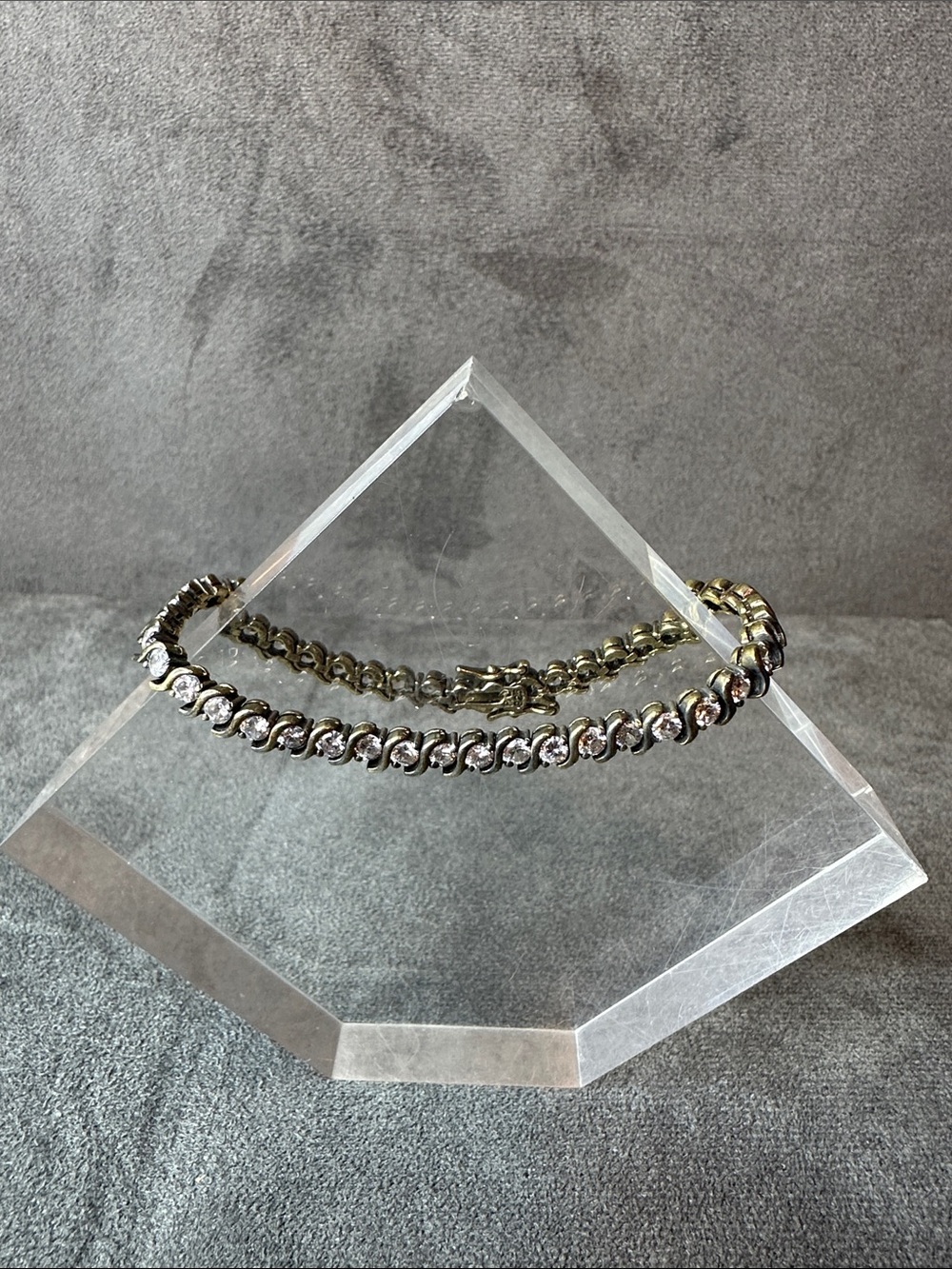Sterling Silver Crystal Tennis Necklace - Women Jewelry